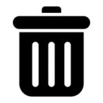 Delete (trash) icon