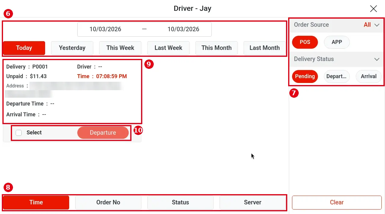 1.10.1 How to assign a driver to a delivery order – 1101-4