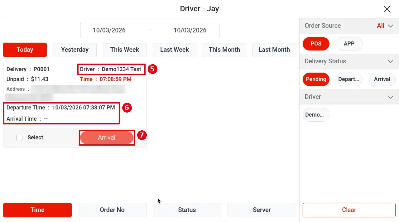1.10.2 How to mark a delivery as arrived – 1102-3