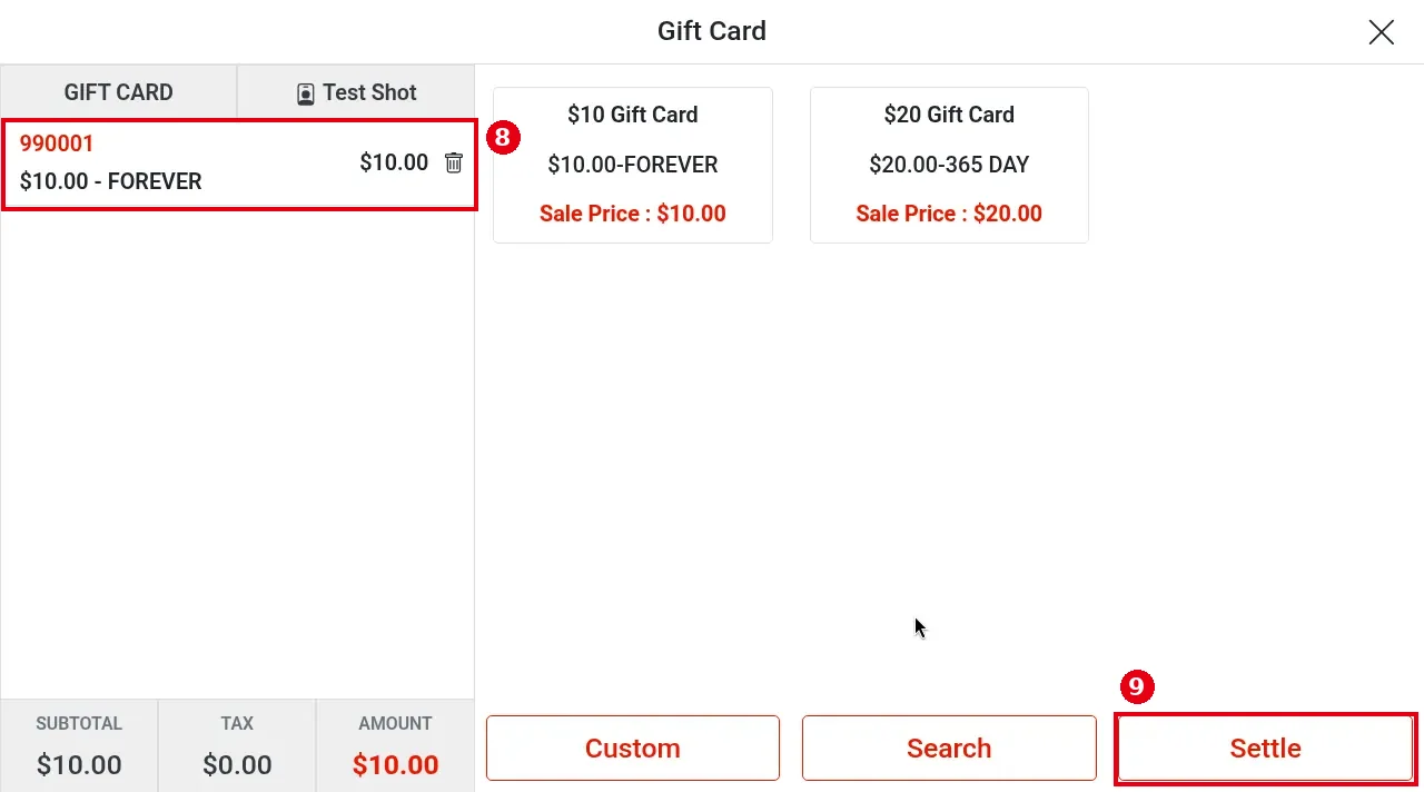1.11.1 How to sell a gift card – 1111-4