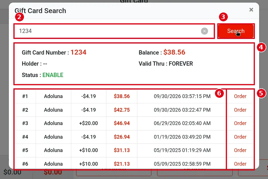 1.11.2 How to check a gift card balance – 1112-2