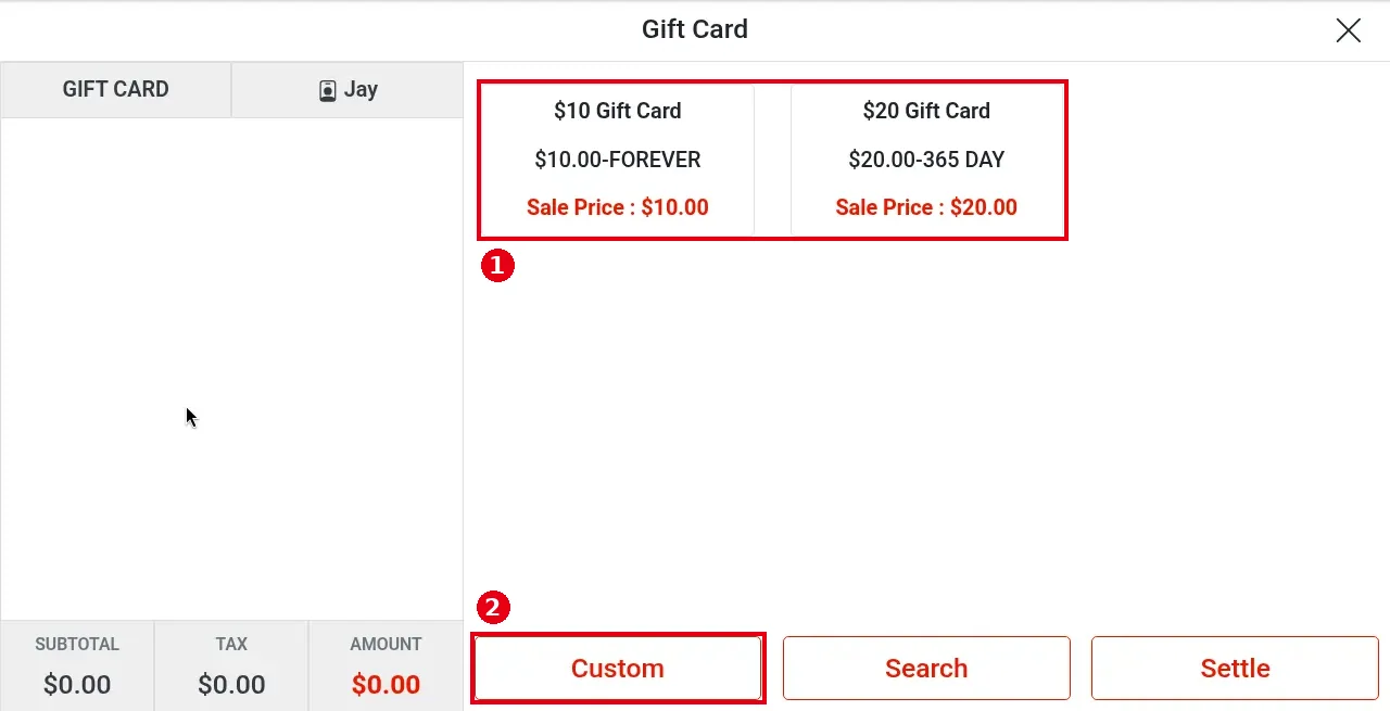 1.11.3 How to reload a gift card – 1113-1
