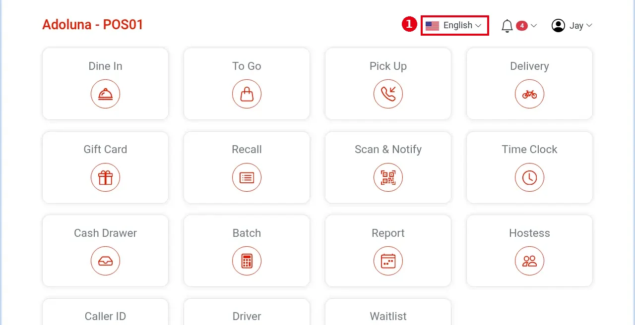 1.1.3 How to change the POS display language – 113-1