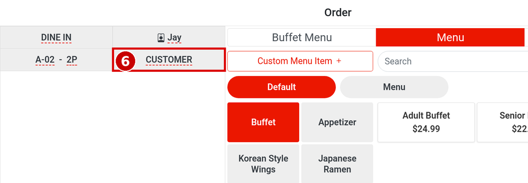 1.2.1 How to start a dine-in order – 121-5