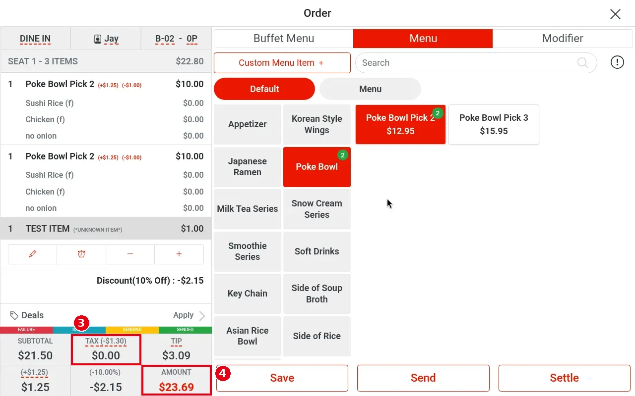 1.2.11 How to make an order tax-exempt – 1211-3