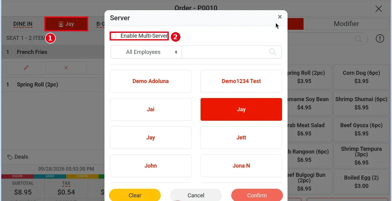 1.2.14 How to share an order among multiple servers – 1214-1