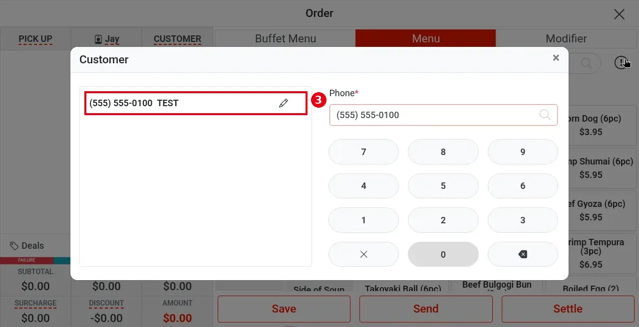 1.2.3 How to take a phone pick-up order – 123-3