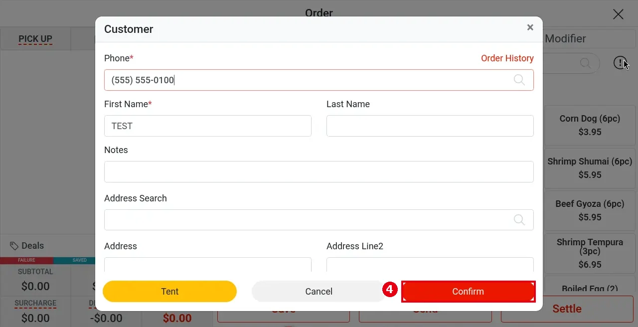 1.2.3 How to take a phone pick-up order – 123-4