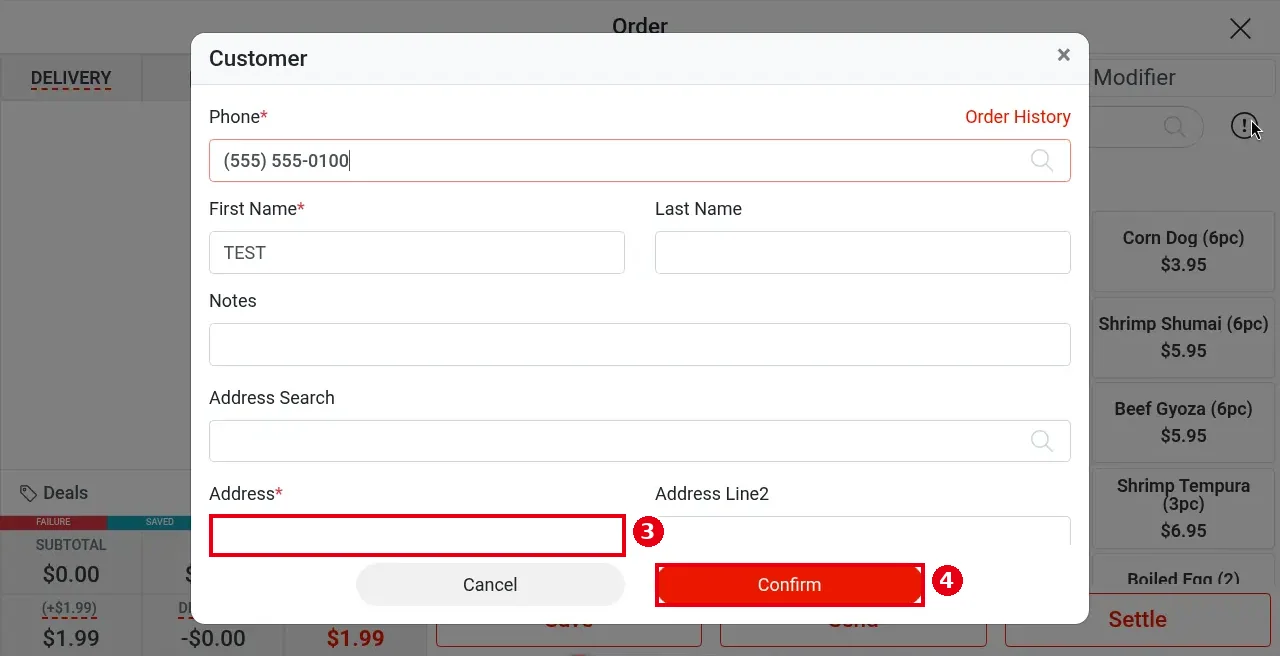 1.2.4 How to take a delivery order – 124-3
