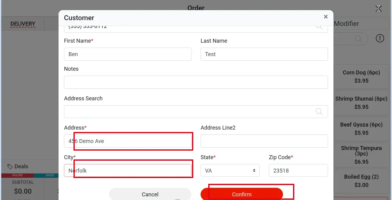 1.2.4 How to take a delivery order – 124-9