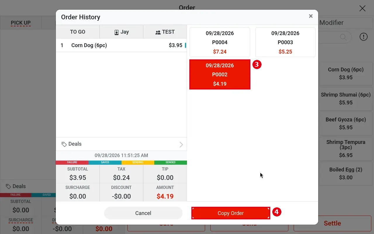 1.2.5 How to reorder from a customer's order history – 125-3