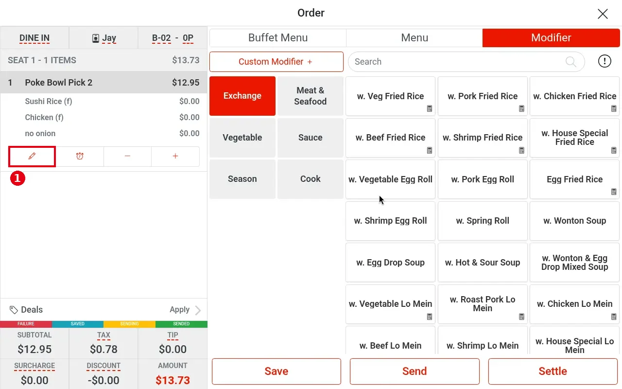 1.2.7 How to change an item's quantity, price, discount or charge – 127-1