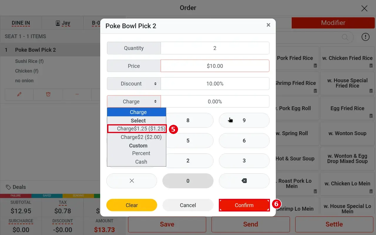 1.2.7 How to change an item's quantity, price, discount or charge – 127-5