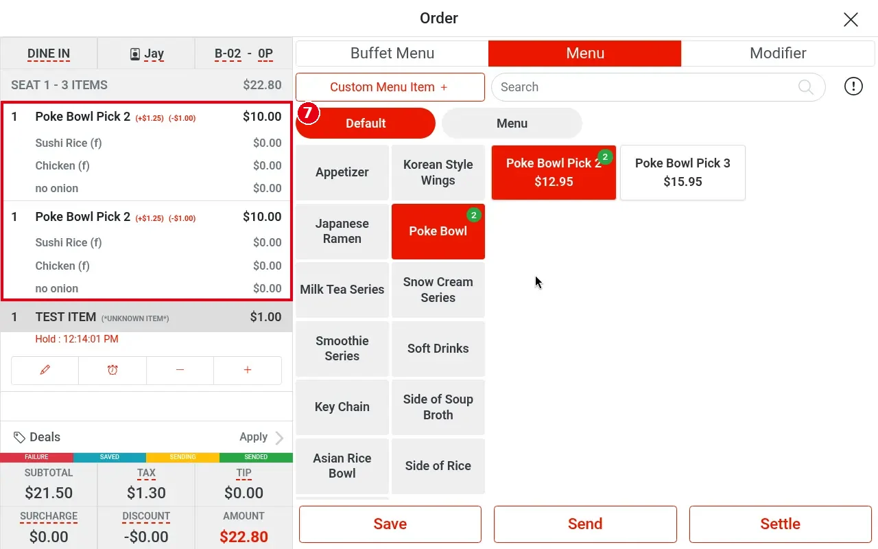 1.2.7 How to change an item's quantity, price, discount or charge – 127-7