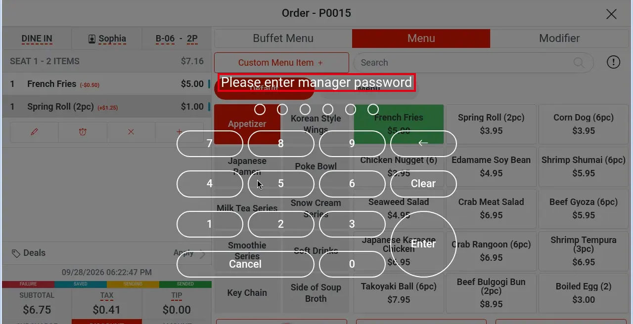 1.2.7 How to change an item's quantity, price, discount or charge – 127-8