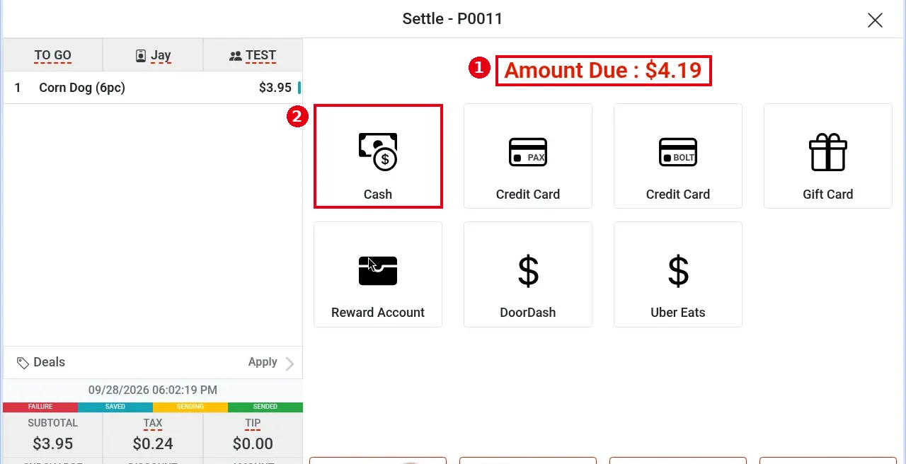 1.3.1 How to take a cash payment – 131-1