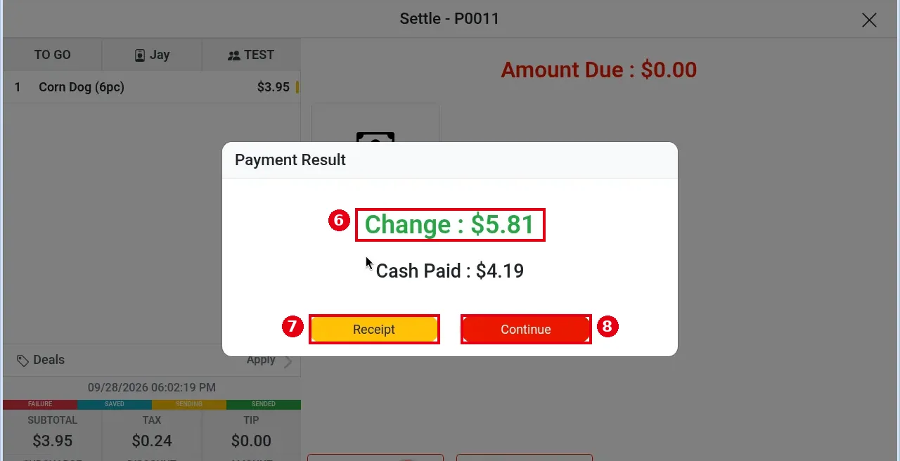 1.3.1 How to take a cash payment – 131-3