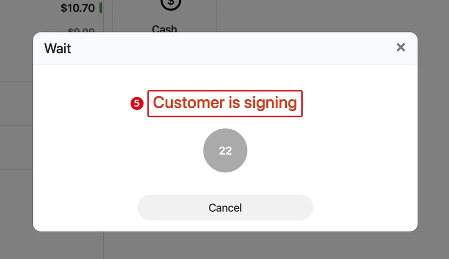 1.3.10 How guests add a tip and sign on the customer display – 1310-7