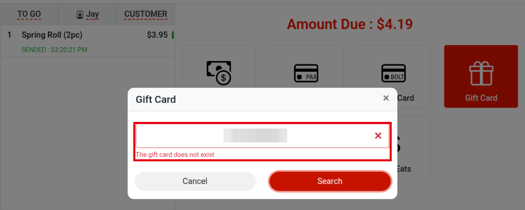 1.3.3 How to pay with a gift card – 133-4