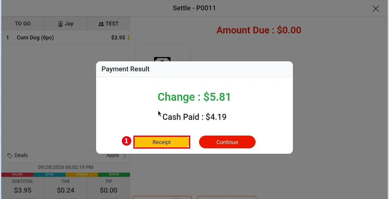 1.3.9 How to print or text a receipt – 139-1