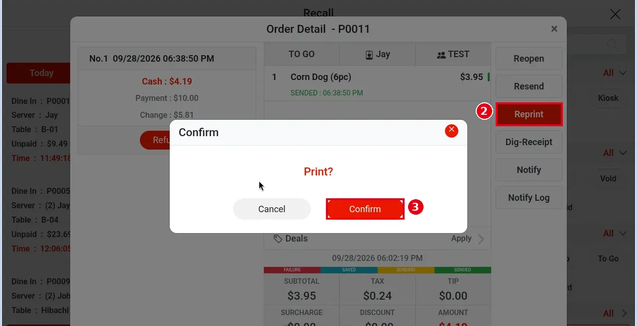1.3.9 How to print or text a receipt – 139-2