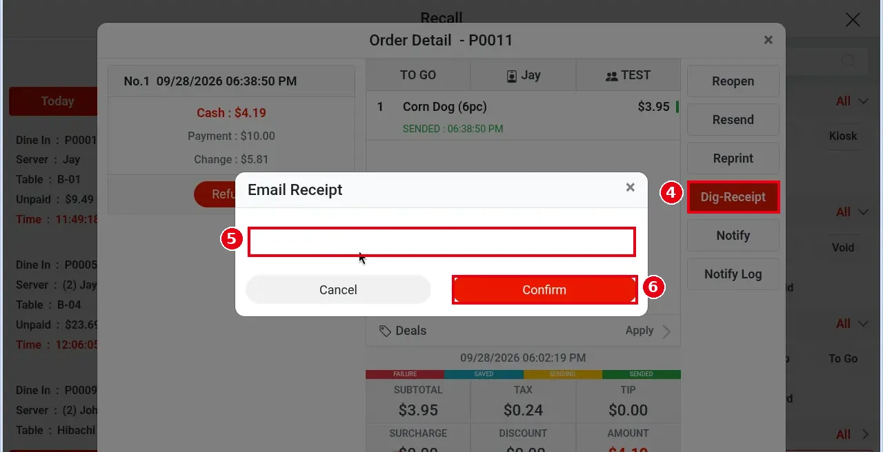 1.3.9 How to print or text a receipt – 139-3