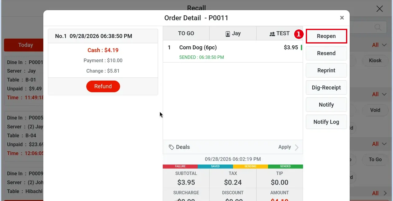 1.4.3 How to reopen and edit a paid order – 143-1