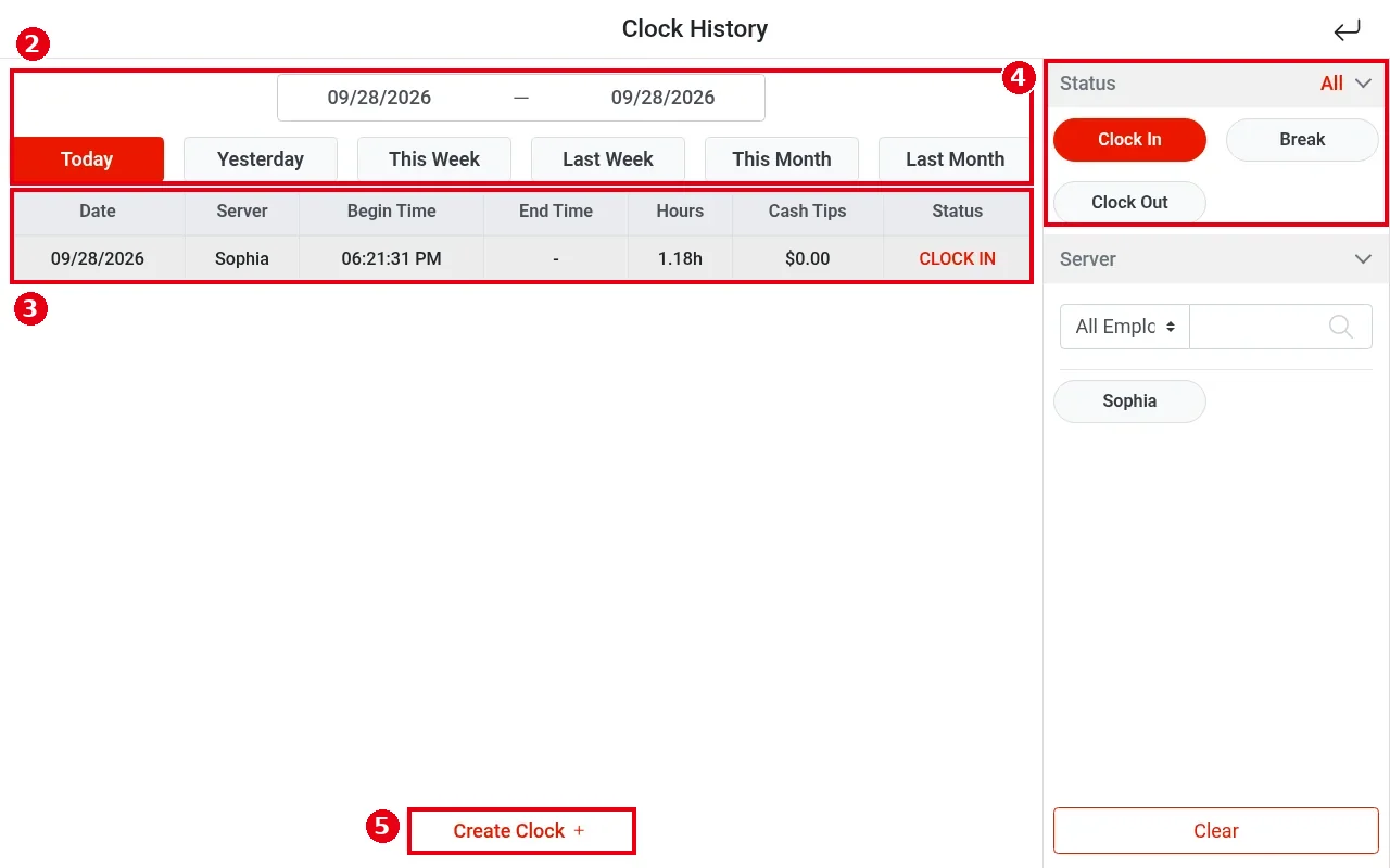 1.5.2 How to view your time card history – 152-2