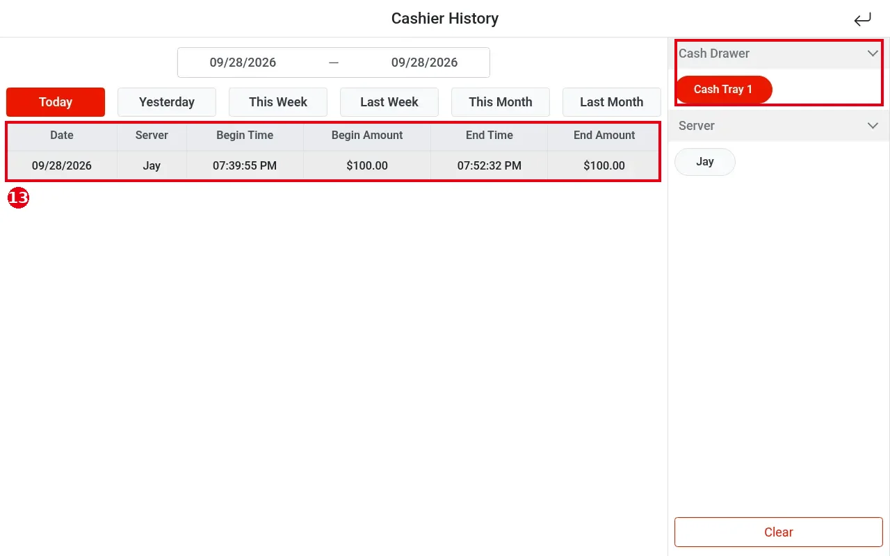1.5.4 How to close out a cash drawer (Cashier Out) – 154-8