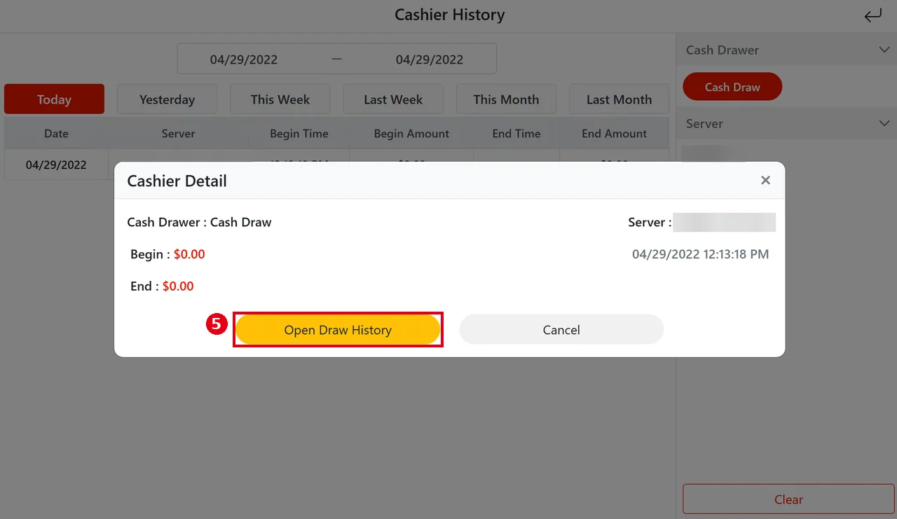 1.5.5 How to open the cash drawer without a sale – 155-5