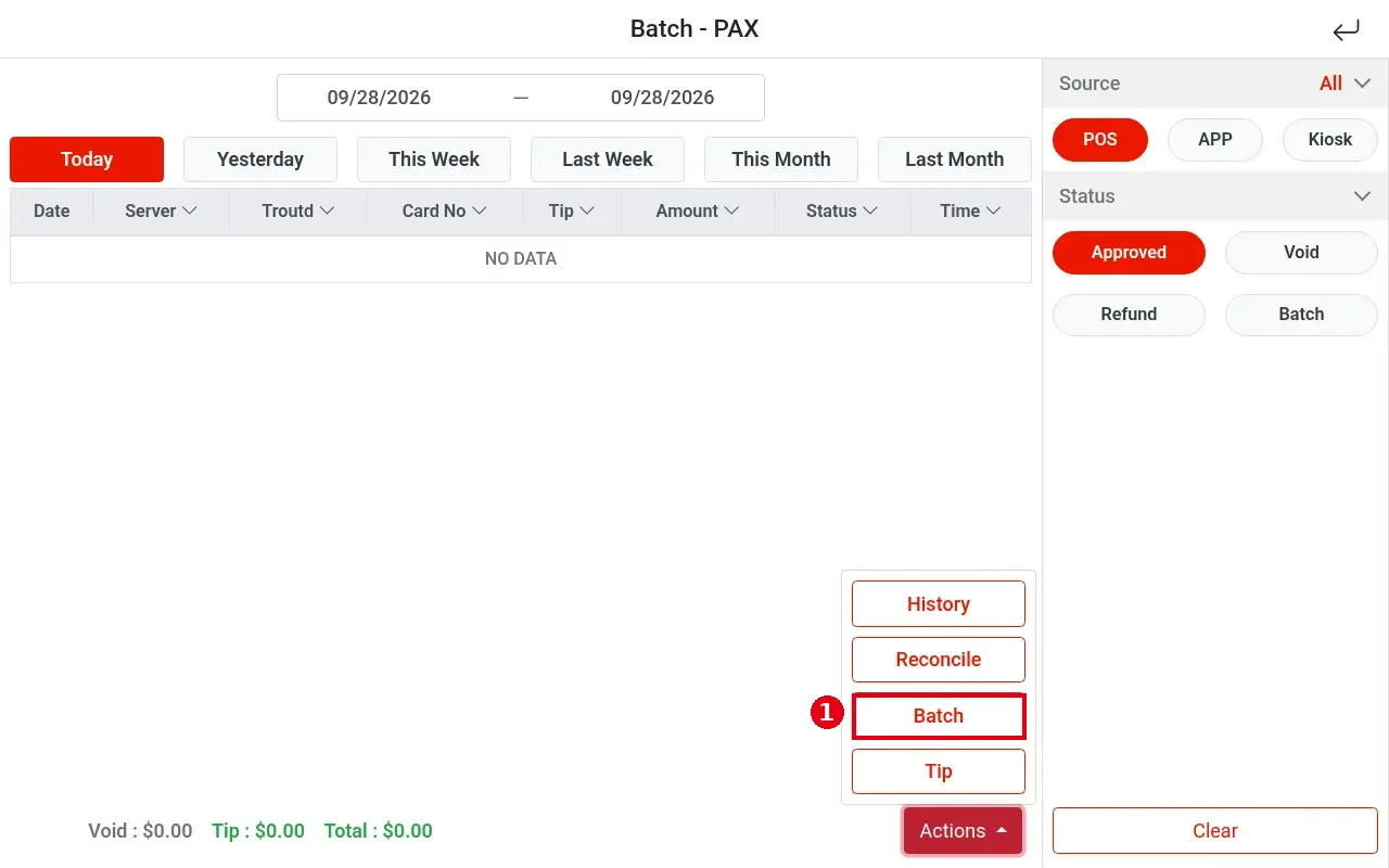 1.6.3 How to close a credit card batch – 163-1