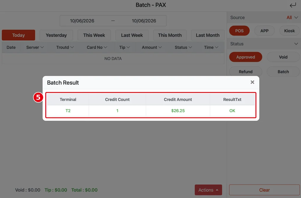 1.6.3 How to close a credit card batch – 163-3b