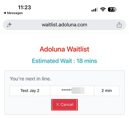 1.7.2 How to add a party to the waitlist – 172-7