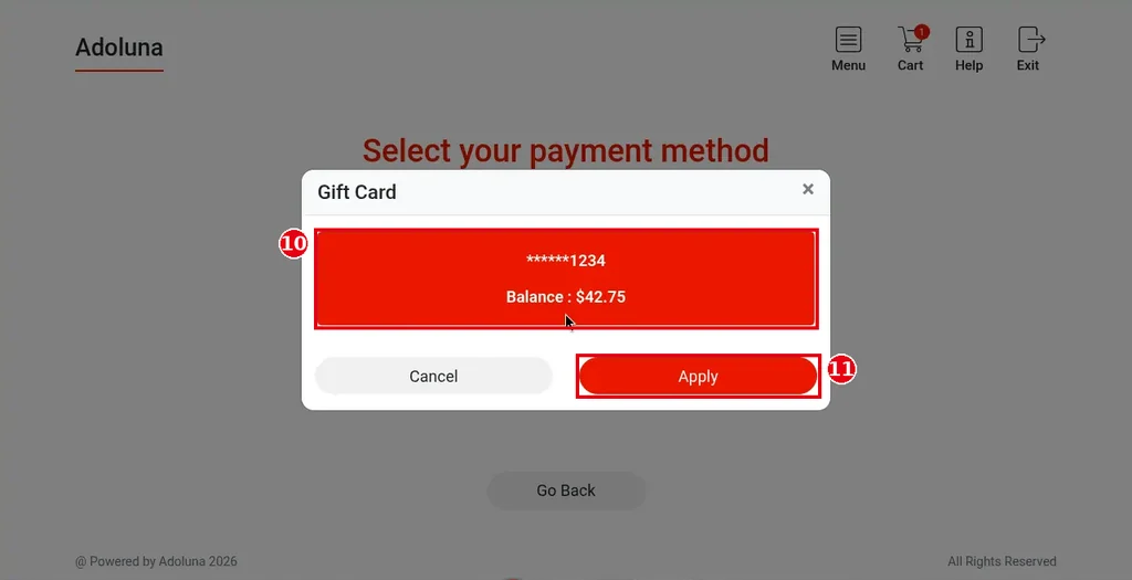 1.8.1 How guests order and pay at the Kiosk – 181-11