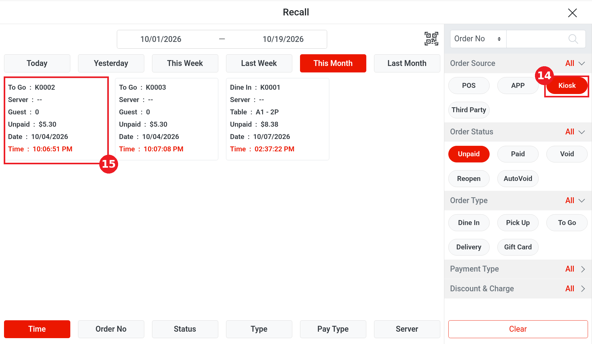 1.8.1 How guests order and pay at the Kiosk – 181-16