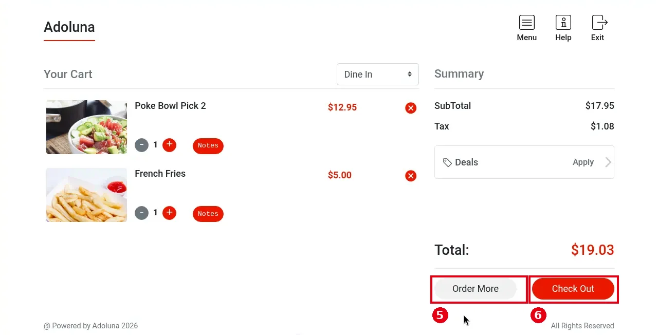 1.8.1 How guests order and pay at the Kiosk – 181-5