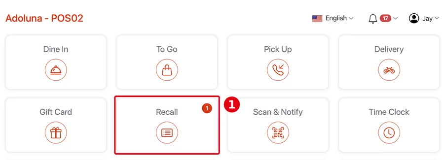 1.9.1 How to receive and handle online and app orders on the POS – 191-1