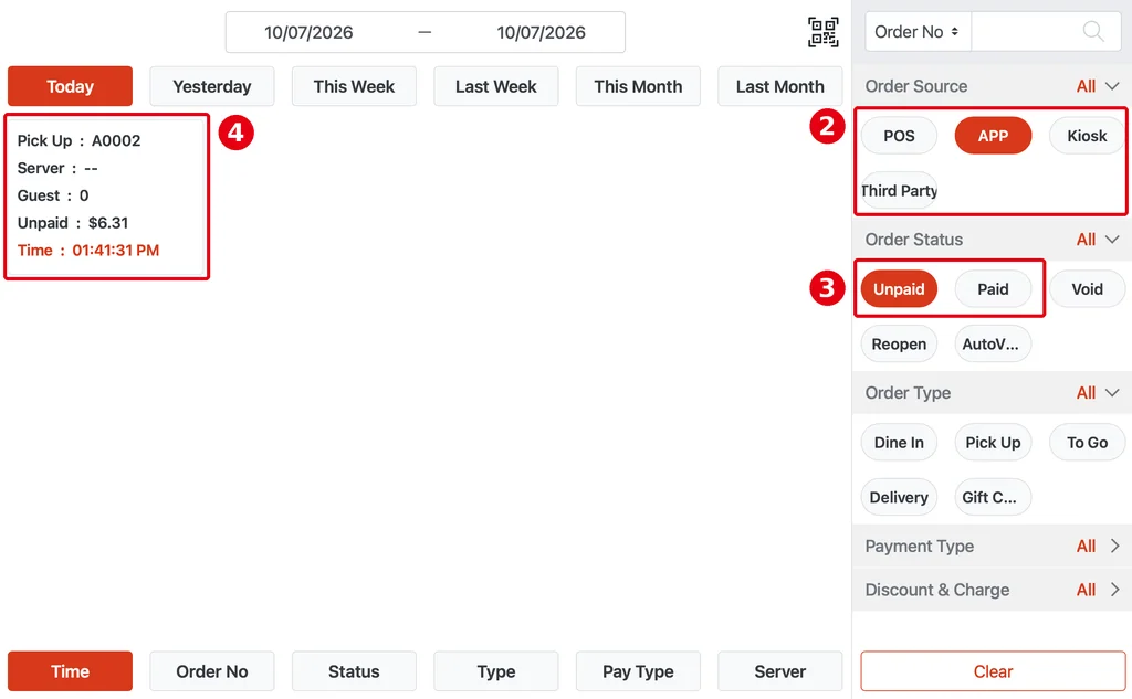 1.9.1 How to receive and handle online and app orders on the POS – 191-2