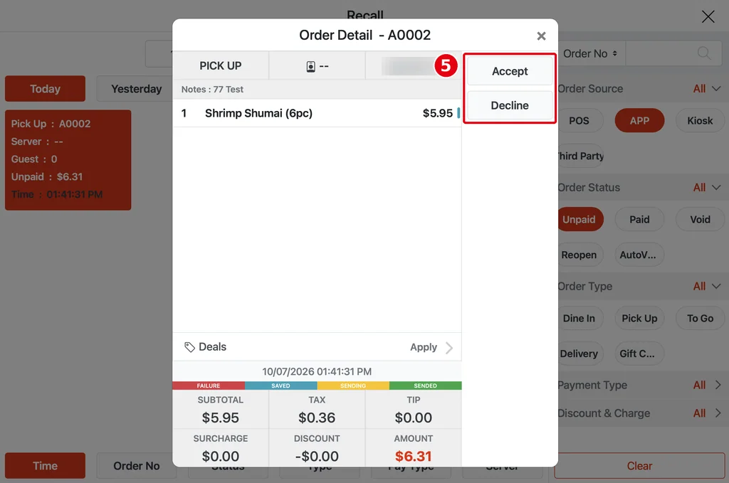 4.6.1 What to do when an online or third-party order doesn't reach the POS – 191-3