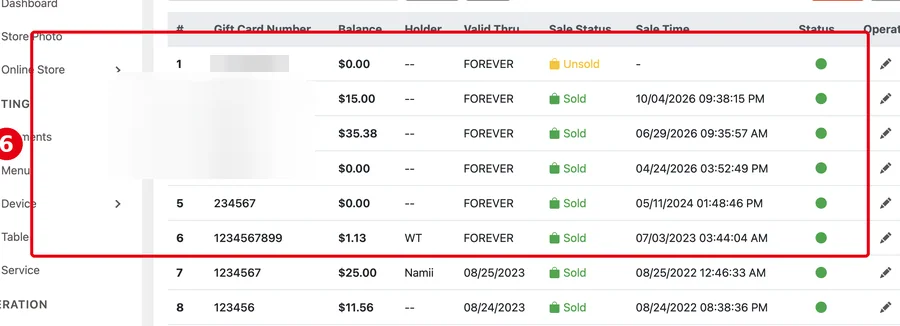 2.10.3 How to import PIN gift cards – 2103-i4