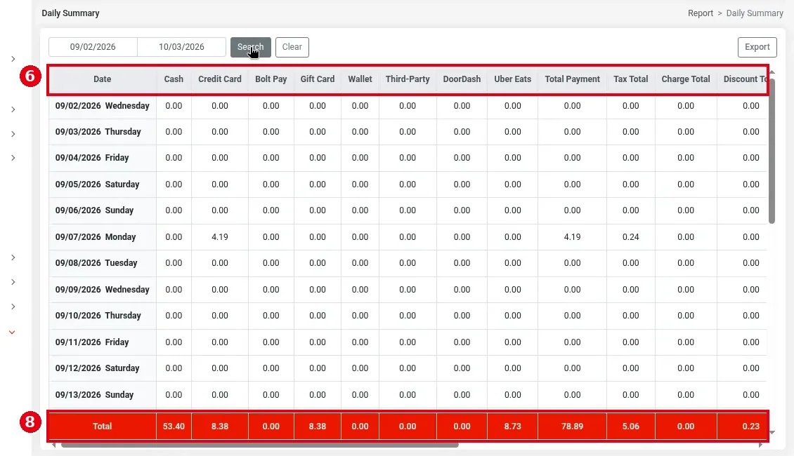 2.11.2 How to run the Daily Summary report – 2112-2
