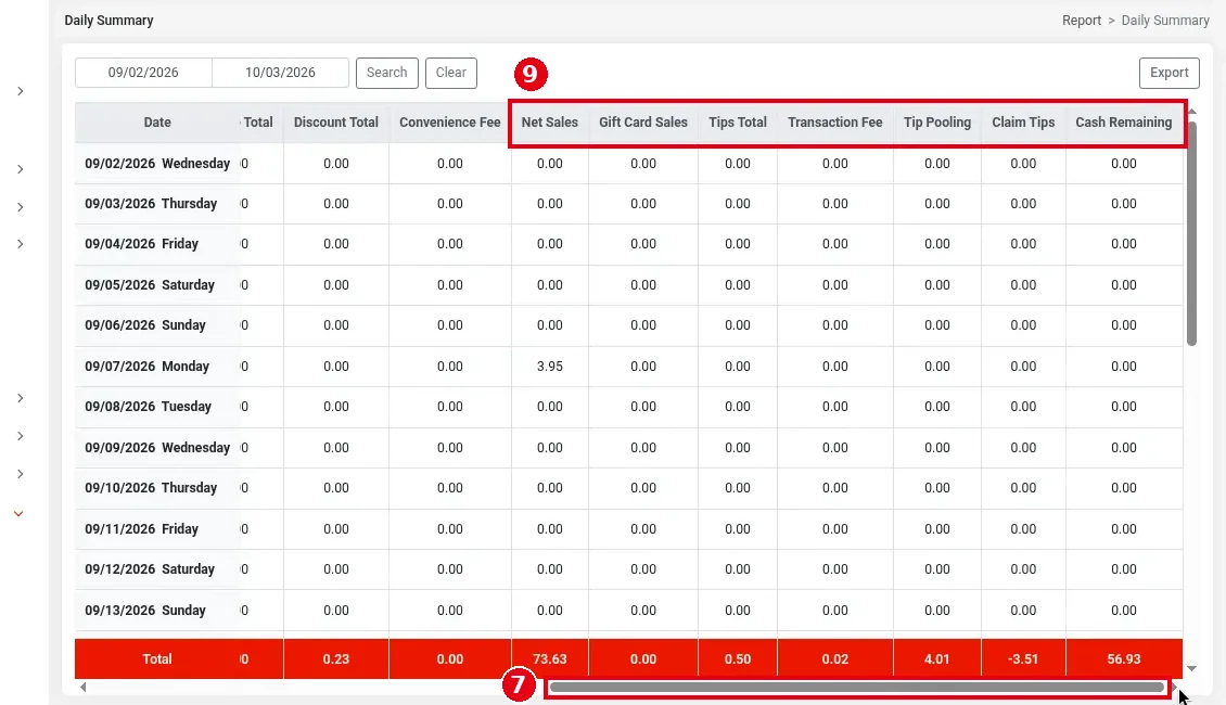 2.11.2 How to run the Daily Summary report – 2112-3