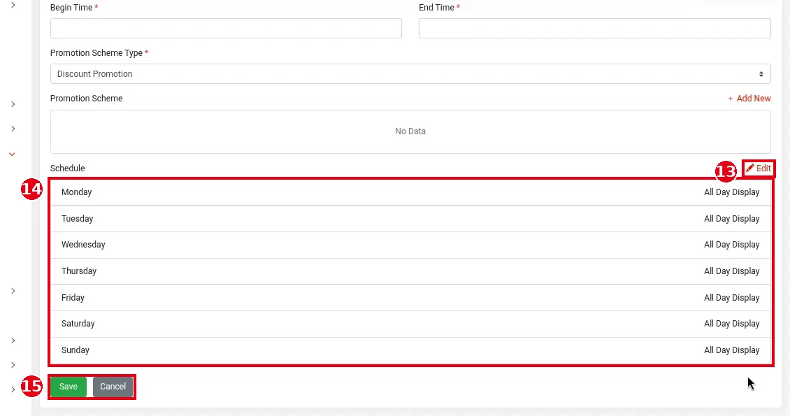 2.12.2 How to create a promotion – 2122-3