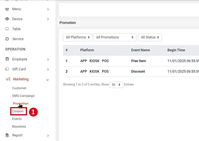 2.12.3 How to create a coupon – 2123-1