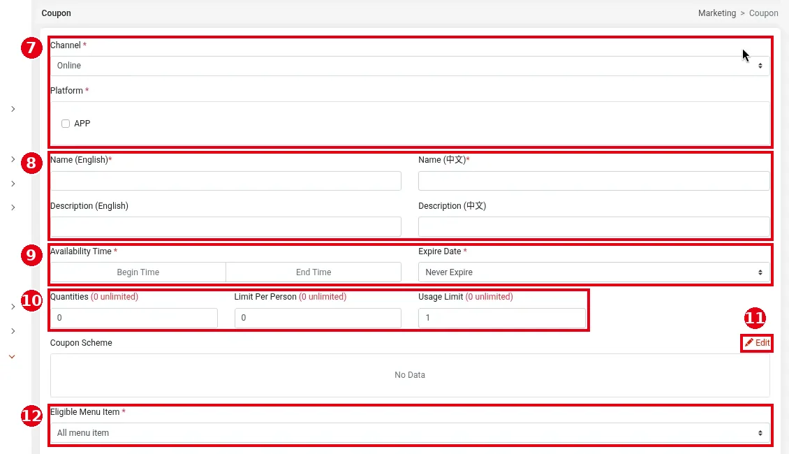2.12.3 How to create a coupon – 2123-3