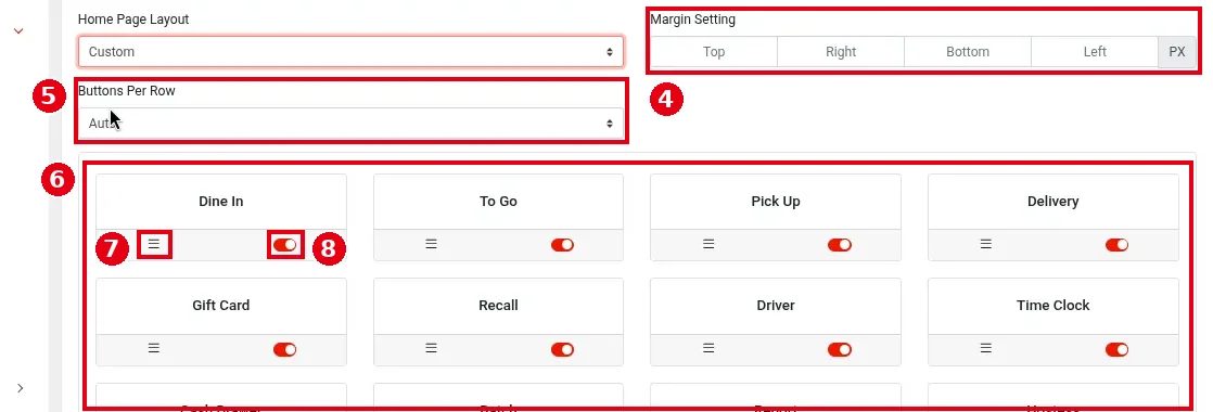 2.13.1 How to customize the POS home screen layout – 2131-3