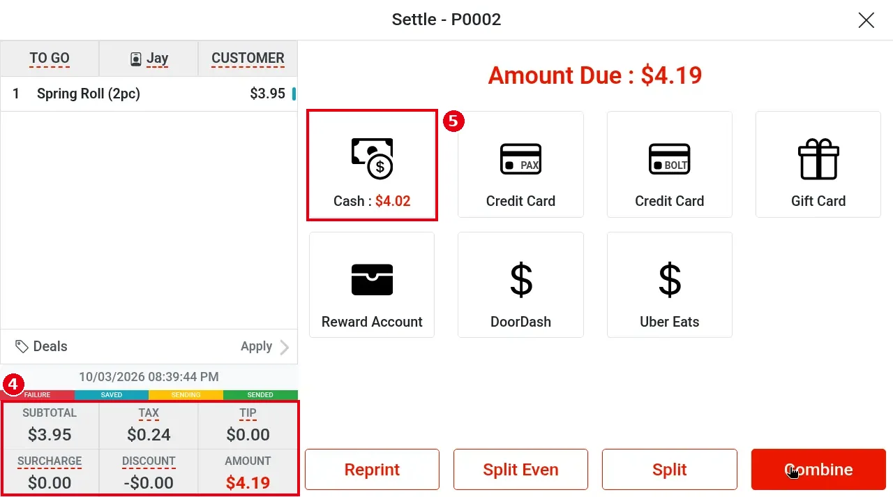 2.2.4 How to turn on the cash payment discount – 224-3