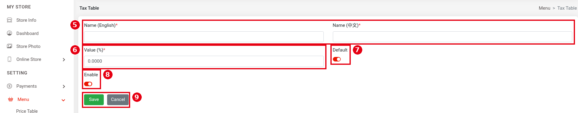 2.3.2 How to set up tax tables – 232-2