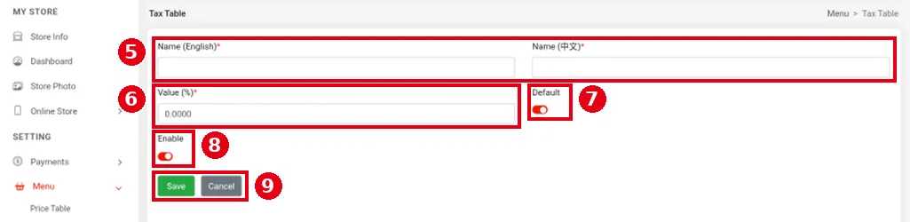 2.3.2 How to set up tax tables – 232-2