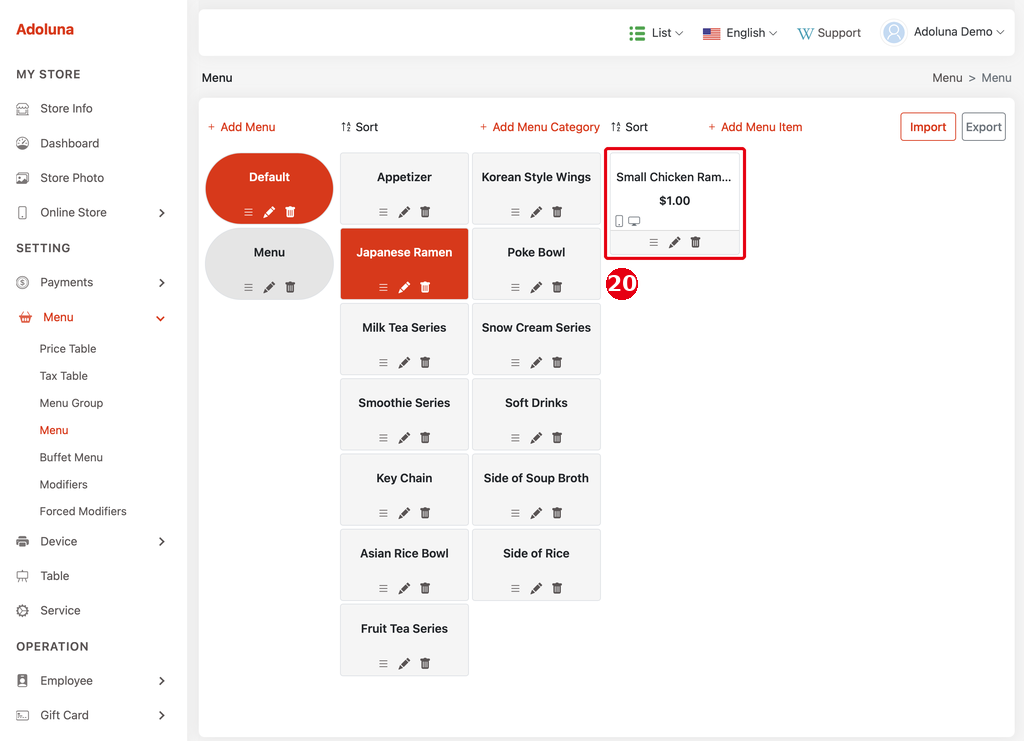 2.3.5 How to add menu items – 235-sb